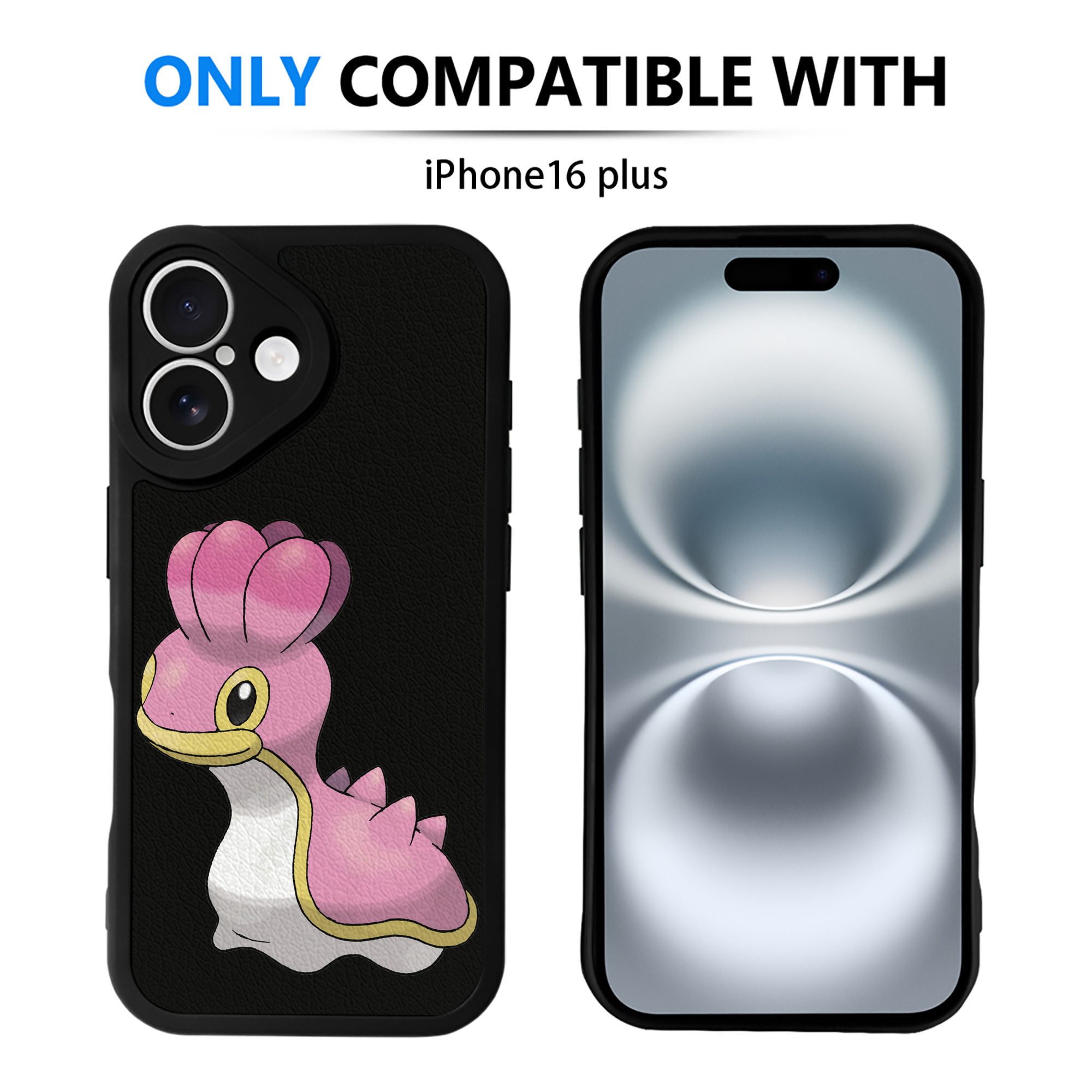 （画像用） ポケットモンスター Pokémon 【iPhone 16シリーズ対応】シリコンスマホケース（レザー調） 材質：シリコン